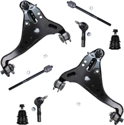Vista 175 de Detroit Axle - Kit de brazos de control de extremo de 8 piezas para Toyota 2001-2003 Highlander 2002-2003 Camry Lexus ES300, 2 conjuntos de brazos