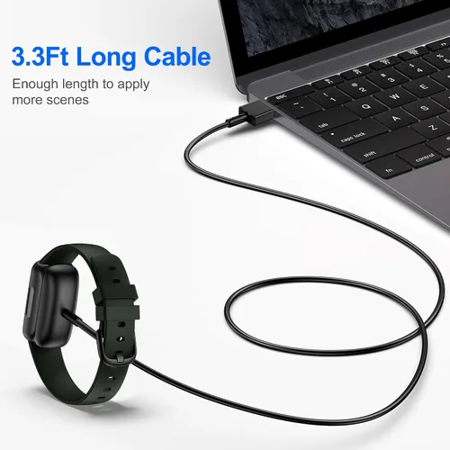Vista 4 de Cable de carga compatible con Amazfit Helio Strap/Balance 2 / Balance/T-Rex-3 / T-Rex-3-PRO/T-Rex-Ultra-2 / Active-Max/Active-3-Premium