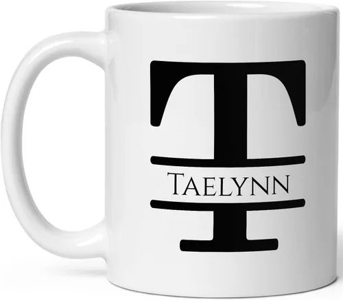 Vista 15 de Taza de café personalizada con monograma, letra inicial A personalizada para mujeres, hombres, niñas, niños, papás, mamás amigos, taza de café