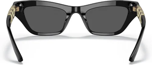 Vista 3 de Versace VE 4419 GB187 - Lentes de sol de plástico negro con ojo de gato, lente gris