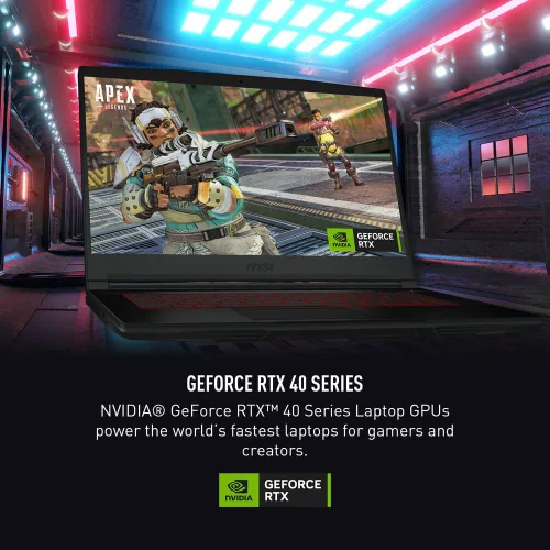 Vista 4 de msi Portátil para juegos GF63 delgado, pantalla FHD de 15.6 pulgadas, 144 Hz, Intel Core i5-12450H de 12ª generación, NVIDIA GeForce RTX 4050, 16 GB
