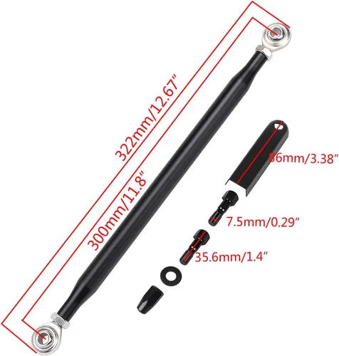 Vista 6 de Palanca de cambios de palanca de cambios redonda negra para Harley Softail Touring Electra Street Road Glide Road King FLHT FLHR FLTR FLHX 1986-2023