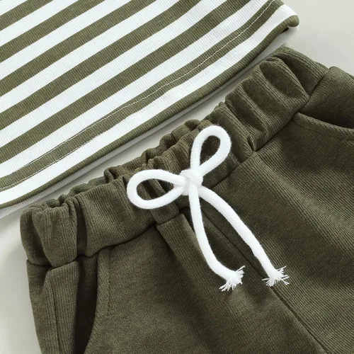 Vista 3 de Conjunto de 2 piezas de ropa de verano para bebés y niñas