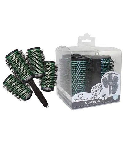 Vista 16 de Olivia Garden MultiBrush - Cepillo térmico desmontable no eléctrico con barril de cerámica