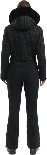 Vista 120 de GSOU SNOW Traje de esquí para mujer, traje de nieve delgado de una pieza, chaqueta de nieve, impermeable, resistente al viento, deportes al aire