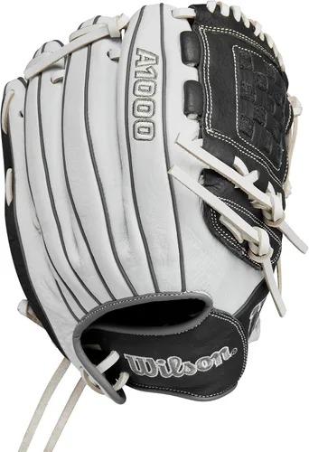 Vista 2 de Wilson 2024 A1000® P12 12" Guante de lanzamiento rápido para lanzador de softball - Blanco/Gris