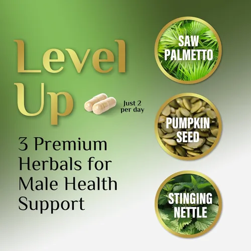 Vista 6 de Saw Palmetto - Suplementos de salud para próstata para hombres, 1000 mg, 3 veces más fuerza con semillas de calabaza, bloqueador de DHT, salud