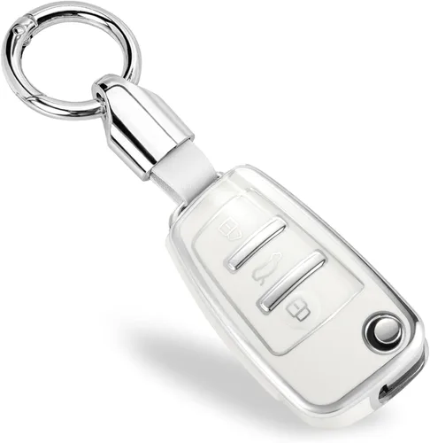 Vista 16 de Funda para Llavero Mercedes con Llavero de Cuerda Trenzada de Metal, Funda de Llave Suave Mejorada para Carcasa de Llavero Remoto Inteligente Sin