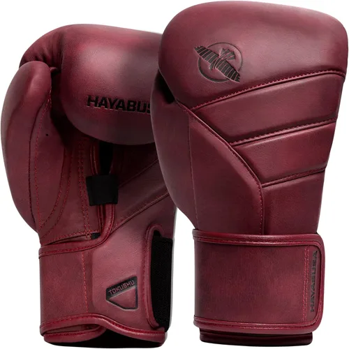Vista 8 de Guantes de boxeo de cuero Hayabusa T3 LX para hombres y mujeres para entrenamiento, sparring, saco pesado y trabajo con manoplas