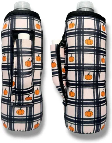 Vista 13 de Lit Handlers Funda de neopreno para botella de agua, soporte aislado para botella de agua de 16 a 24 onzas para caminar, correr y andar
