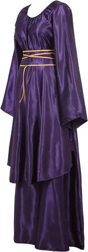 Vista 2 de Zhitunemi Disfraz renacentista para mujer, talla grande, medieval, disfraz de Halloween, vestido gótico