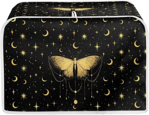 Vista 26 de Talayituse Autumn Maple Leaf Print Toaster Cover 2 Slice Bread Toaster Oven Cover Washable Toasters Dust Covers Kitchen Small Appliance Covers