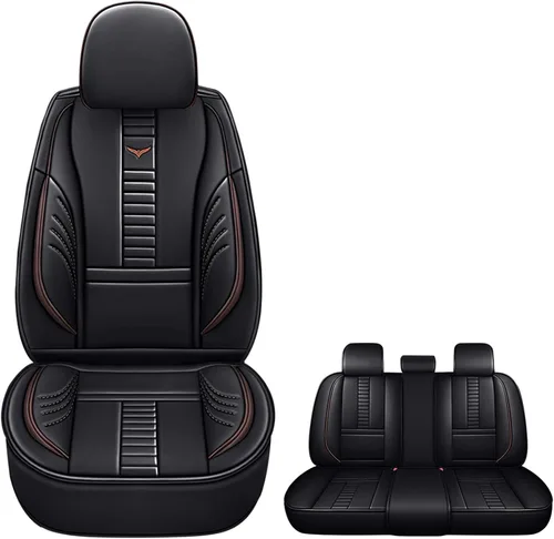 Vista 15 de Fundas de asiento delantero para Jeep Grand Cherokee 2000-2025, protección de banco frontal dividido 3D compatible con bolsa de aire lateral, línea