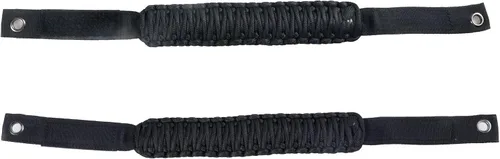 Vista 7 de Asas de agarre para barra antivuelco, mango de agarre Paracord para Ford Bronco, paquete de 2 (color negro)