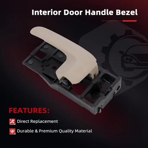 Vista 3 de cciyu Manijas de puerta para Toyota Tundra 2000-2006 Interior Trasero Izquierdo Pasajero Lado Derecho, Color Beige, 4 piezas