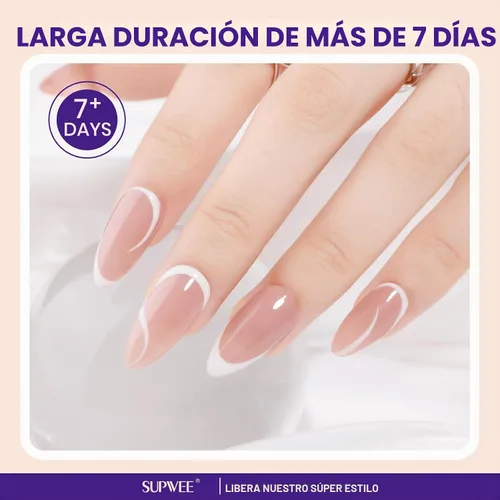 Vista 6 de Nude - Esmalte de uñas de secado rápido, 0.6 fl oz, esmalte de uñas regular de secado rápido Nude- secar al aire