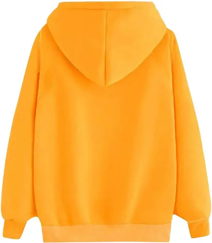Vista 3 de Sudadera con capucha de manga larga con estampado de labios para mujer