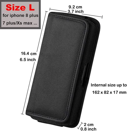 Vista 3 de Funda con clip para cinturón para OUKITEL WP5 (2020) Y5000 / Switel eSmart VS700 / Ulefone Armor X7 / Vernee M7 / XGODY Note 8 A50 Funda universal