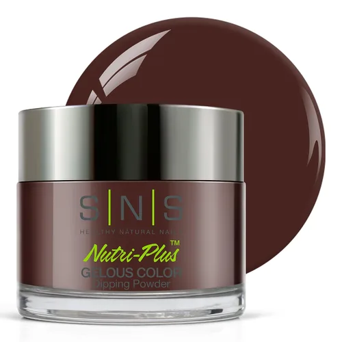 Vista 30 de SNS Polvo de inmersión de uñas, polvo de inmersión de color geloso - Acai Bowl (negro) - Color de uñas de larga duración dura 14 días - Bajo olor