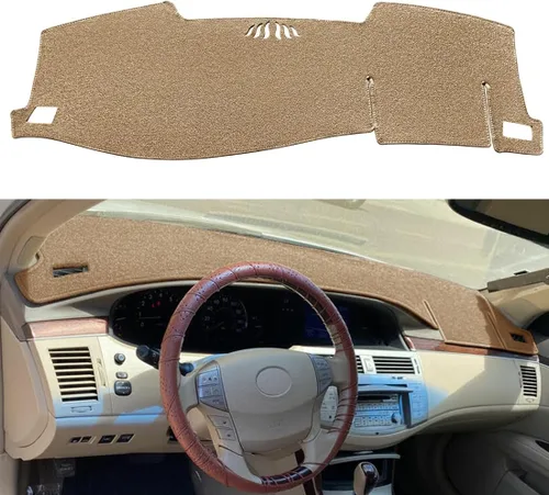 Vista 5 de Funda para salpicadero de ajuste personalizado para Toyota Avalon 2005 2006 2007 2008 2009 2010 con recorte para altavoz, protector de alfombrilla