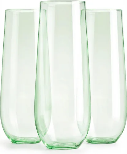 Vista 7 de Maaacute Paquete de 24 copas de champán de plástico, 9 onzas, desechables sin tallo, de mimosa, vasos de tostado transparentes, vasos de cóctel