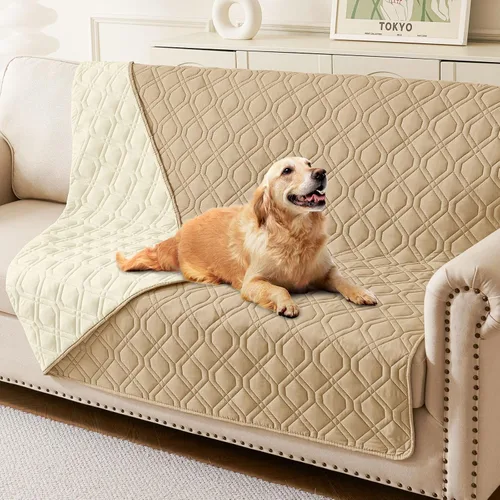 Vista 16 de hyha - Manta impermeable para cama de perro, mantas suaves para mascotas, funda impermeable para sofá para perros, fundas reversibles lavables