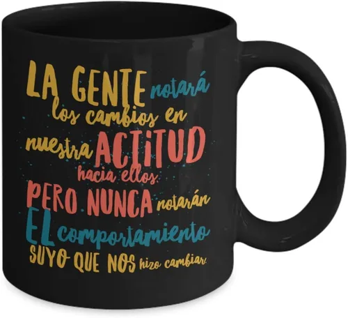 Vista 2 de Taza de Cafe Gente Vaso, taza café divertidas, tazas personalizadas, taza de café inspiradoras, taza con mensajes positivos.