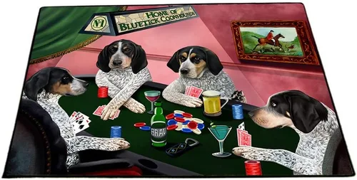 Vista 22 de Doggie of the Day Bluetick Coonhound - Tapete para perros - Día de la Independencia del 4 de julio - El mejor tapete para perro - Decoración