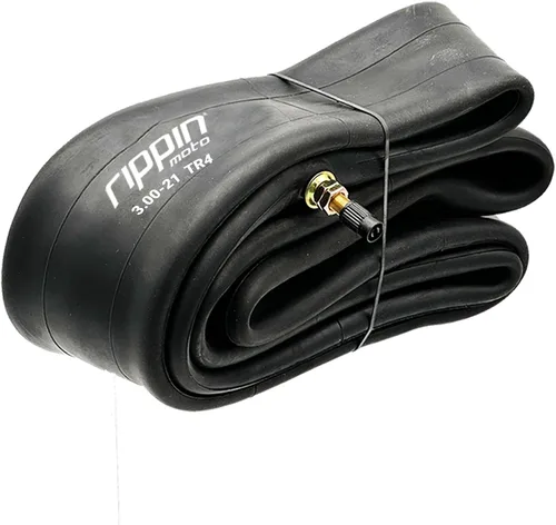 Vista 4 de Rippin Moto Tubo de motocicleta resistente 90/90-21 o 80/100-21 (3.00 x 21), goma natural de alta calidad de 0.118 pulgadas de grosor, válvula TR4