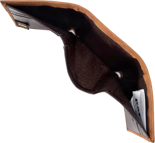 Vista 6 de Caterpillar Billetera triple de cuero para hombre con ventana de identificación