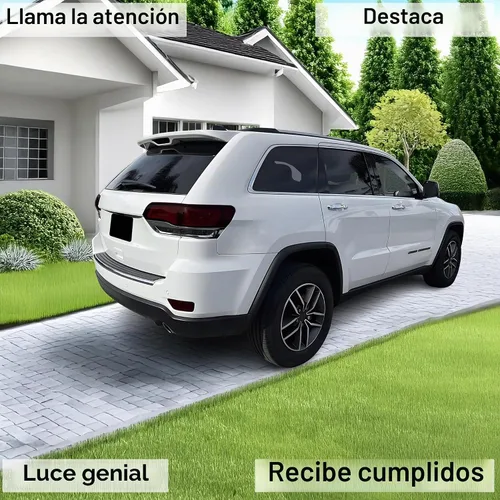 Vista 2 de BOGAR TECH DESIGNS Cubierta tintada para luz de freno trasera y reflector de parachoques compatible con Jeep Grand Cherokee 2014-2021, oscura