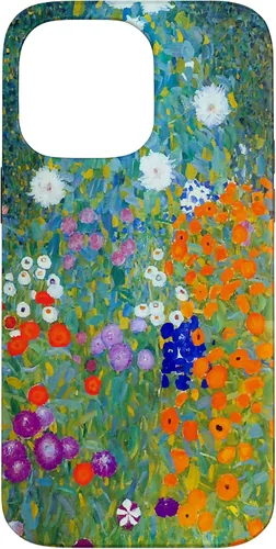 Vista 21 de Funda para iPhone 16 Gustav Klimt Flower Garden