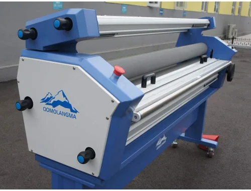 Vista 6 de US Stock 63in 62.992 in Full-Auto Laminador de formato ancho asistido por calor Máquina de laminación en frío de gran formato con soporte