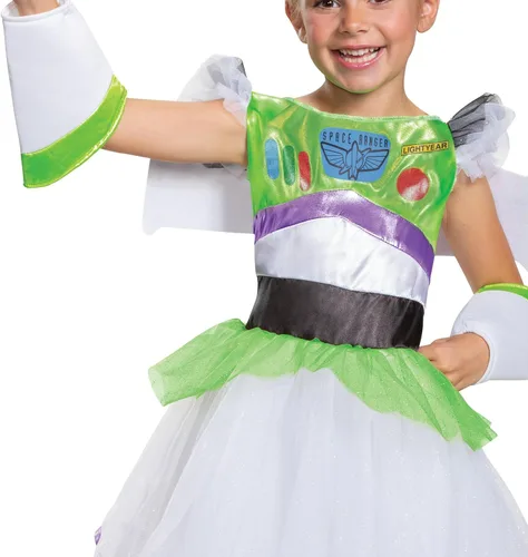 Vista 4 de Buzz Tutu Deluxe Toy Story 4 - Disfraz para niña