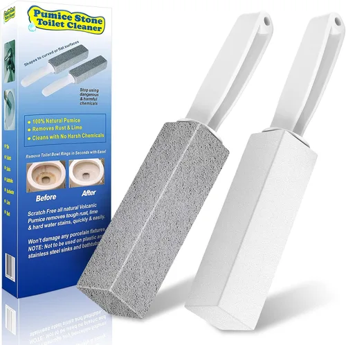 Vista 8 de Laiyeoy Limpiador de Inodoro Piedra Pómez - Removedor de Manchas de Agua Dura, Elimina Potentemente los Anillos del Inodoro, Óxido y Cal, Ideal