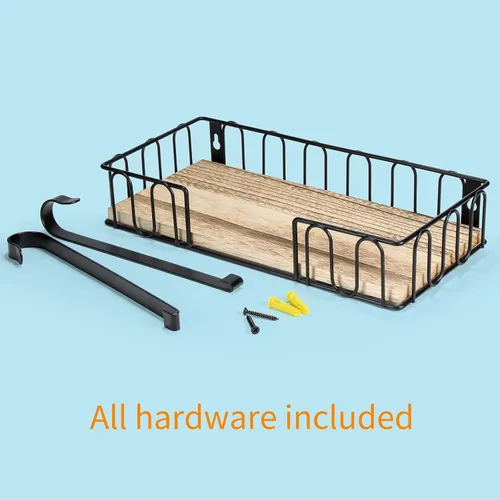 Vista 7 de TJ.MOREE Soporte para tabla de planchar de metal para colgar en la pared, para plancha y tabla de planchar, decoración de cuarto de servicio
