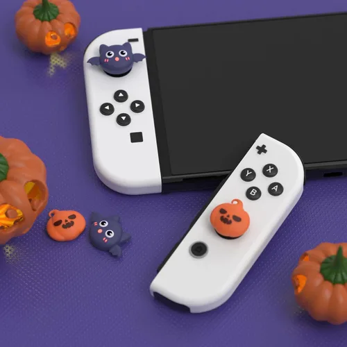 Vista 2 de PlayVital Tapas de palanca de mando para Nintendo Switch, tapas de pulgar para Switch Lite, cubierta analógica para Switch OLED Joycon - Tapas