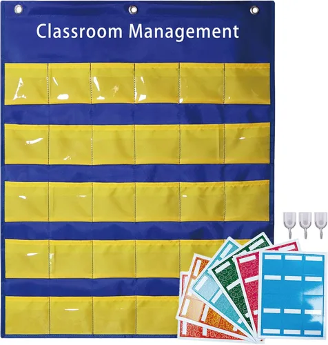 Vista 8 de Tabla de bolsillo de asistencia para preescolar que está aquí hoy