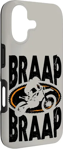 Vista 3 de Braap Braap Motorbike Motocross Dirtbike Biker - Carcasa para iPhone 17
