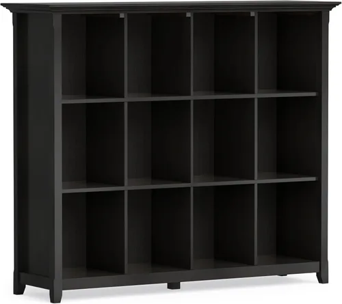 Vista 23 de SIMPLIHOME Warm Shaker 36" gabinete de madera maciza en marrón dorado claro
