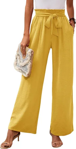 Vista 59 de Heymoments Wide Leg Pant for Women High Waist Trouser A01-negro