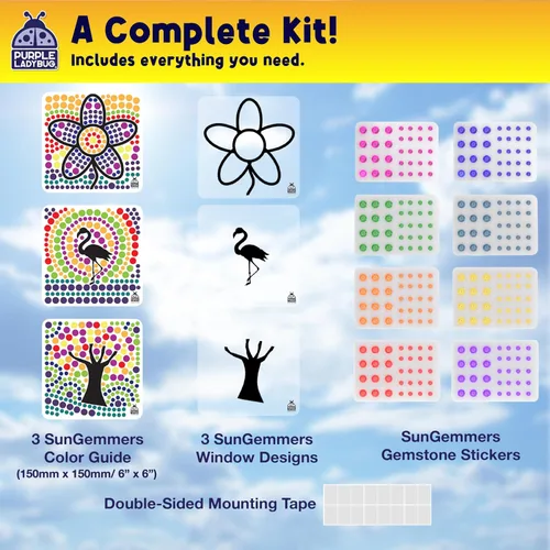 Vista 4 de SUNGEMMERS - Arte de ventana para niños, manualidades divertidas para niños de 8 a 12 años y regalos de cumpleaños para niñas de 6, 7, 8, 9, 10
