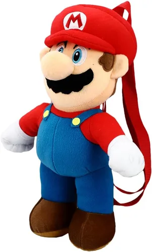Vista 3 de Mochila de felpa Nintendo Super Mario, Multi colorido, Personalizado