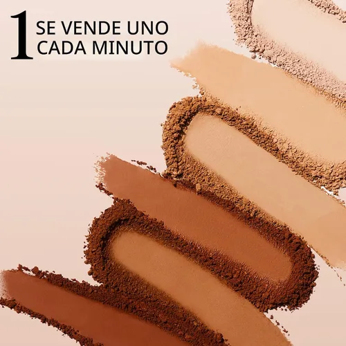Vista 6 de Lancôme Base en polvo de doble acabado: acabado natural, cobertura transparente a completa, base de polvo de larga duración, controla el brillo