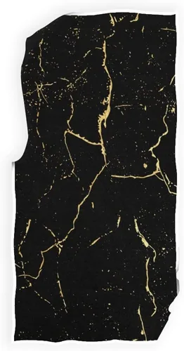 Vista 6 de Wamika Juego de toallas de baño de mano de mármol negro y dorado, juego de toallas de ducha con teñido anudado, toalla de baño para colgar