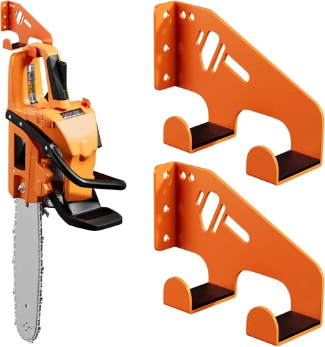 Vista 10 de XZHXFX Soporte de pared para motosierra, soporte de motosierra resistente para organización de garaje, organizador de cobertizo de almacenamiento