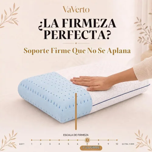 Vista 3 de Vaverto Almohadas de espuma viscoelástica - Almohada refrescante firme