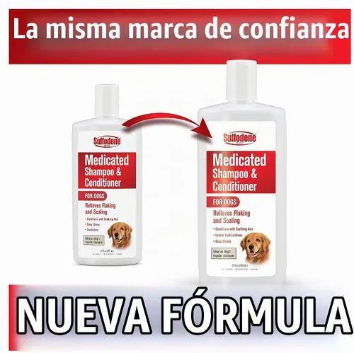 Vista 2 de Farnam Sulfodene Champú y acondicionador medicado para perros 12oz, blanco