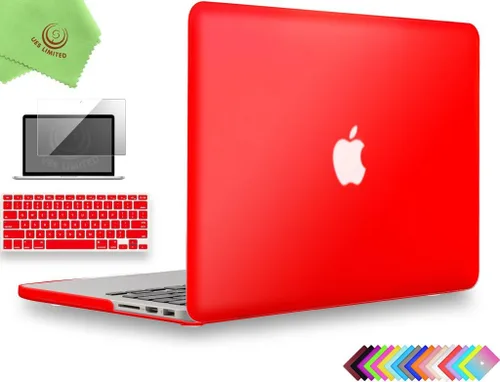 Vista 25 de UESWILL Funda rígida mate 3 en 1 compatible con MacBook Pro (Retina, 13 pulgadas, finales de 2012/2013/2014/principios de 2015), modelo A1425 / Negro