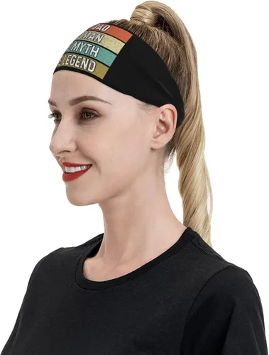 Vista 6 de Cat Dad The Man The Myth The Legend Headband for Men Women Sports Sweatband for Fitness Exercise Moisture Wicking Running Yoga Hairbands